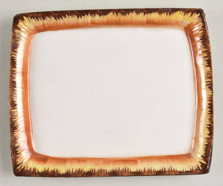 Ye Olde Cottage Rectangular Cheese Dish with Lid, No Lid