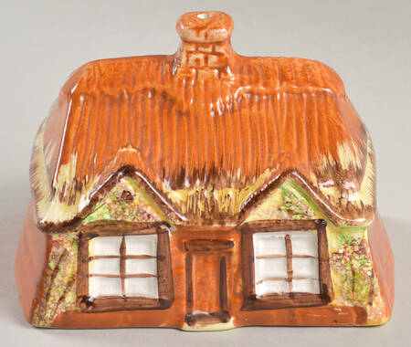 Ye Olde Cottage Rectangular Cheese Dish with Lid, Lid Only