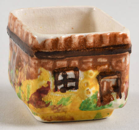 Ye Olde Cottage Mustard Jar No Lid