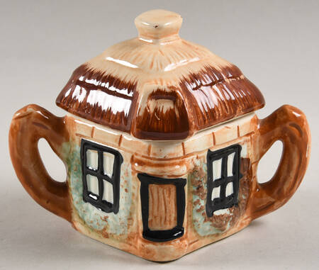 Ye Olde Cottage Mini Sugar Bowl & Lid