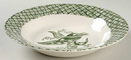 Lily of The Valley Rim Soup Bowl