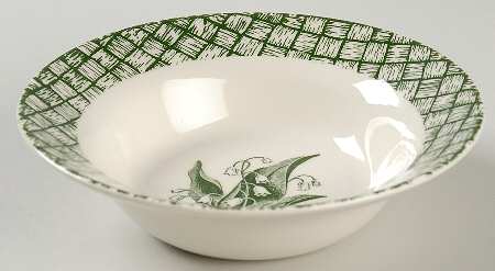 Lily of The Valley Rim Cereal Bowl