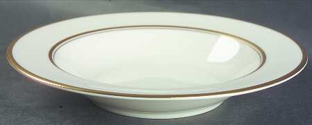 Golden Ring Rim Soup Bowl