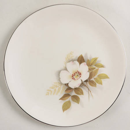 Ivory Rose Salad Plate