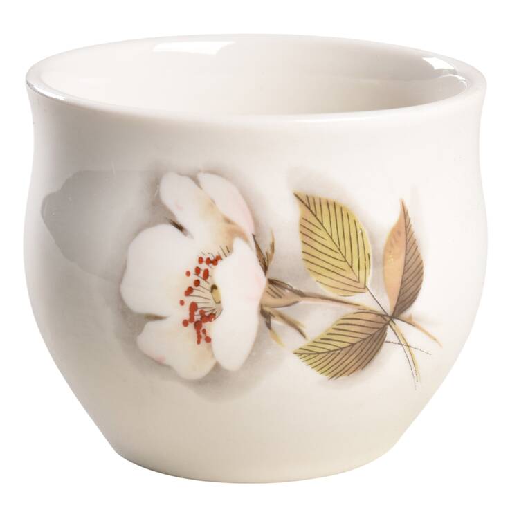 Ivory Rose Sugar Bowl No Lid