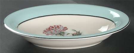 Rosa Mundi 10" Oval Vegetable Bowl