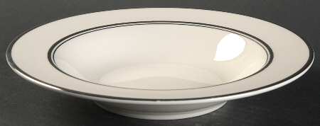 Silver Sonnet Rim Soup Bowl