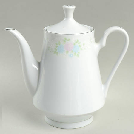 China Garden Coffee Pot & Lid