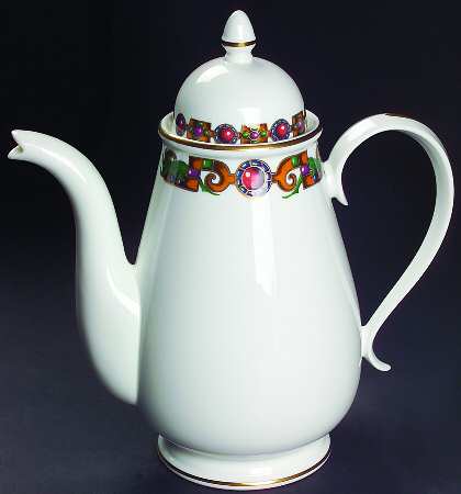 Ancestral Jewels Coffee Pot & Lid