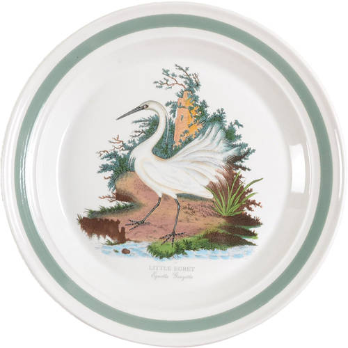 Birds of Britain 12" Chop Plate (Round Platter) with Green Band