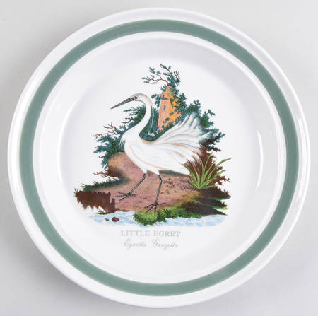 Birds of Britain Dinner Plate with Green Band