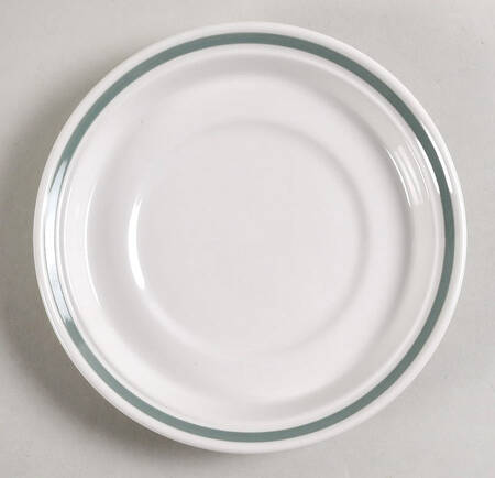 Birds of Britain Drum Flat Saucer with Green Band