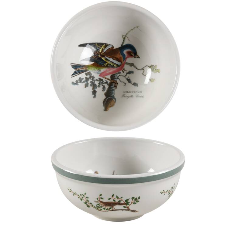 Birds of Britain Individual Salad Bowl with Green Band
