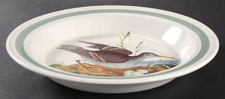 Birds of Britain 10" Pie Baking Plate with Green Band