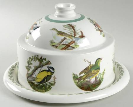 Birds of Britain Cheese Dome with 10" Plate