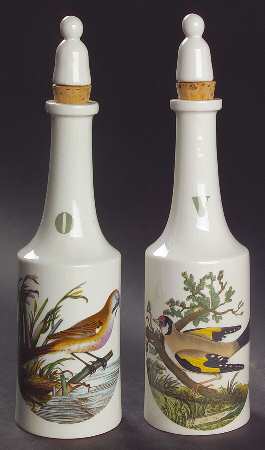 Birds of Britain Vinegar and Oil Set with Stoppers