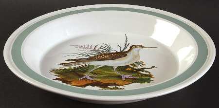 Birds of Britain 10" Pie Baking Plate with Green Band