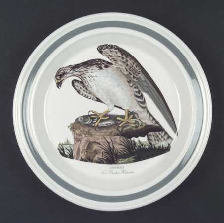 Birds of Britain Dinner Plate with Green Band