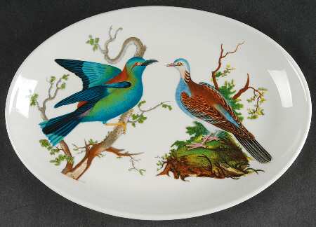 Birds of Britain 10" Oval Steak Platter