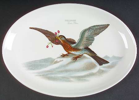 Birds of Britain 13" Oval Steak Platter
