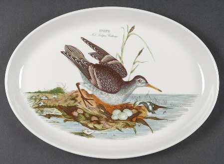Birds of Britain 13" Oval Steak Platter