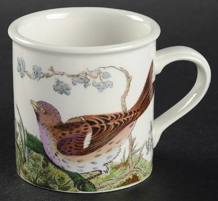 Birds of Britain Flat Demitasse Cup (For Green Band Saucer)