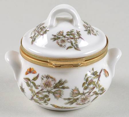 Botanic Garden Casserole Miniature Box with Hinged Lid