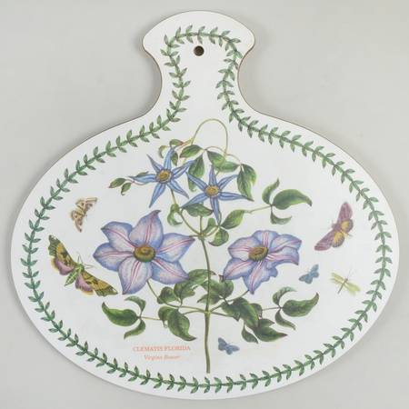 Botanic Garden Oval Handed Melamine/Wood Cutting Board