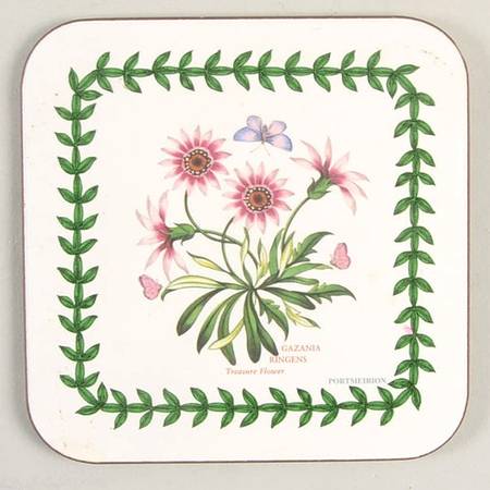 Botanic Garden Square Corkback Coaster