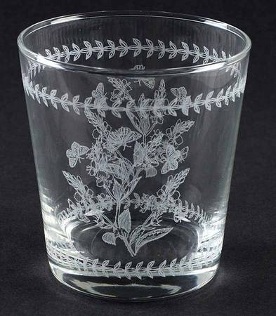 Botanic Garden 8 Oz Glassware Etch Flared Tumber