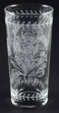 Botanic Garden 14 Oz Etch Glassware Highball