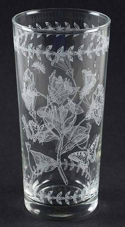 Botanic Garden 14 Oz Etch Glassware Highball