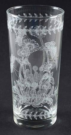 Botanic Garden 14 Oz Etch Glassware Highball
