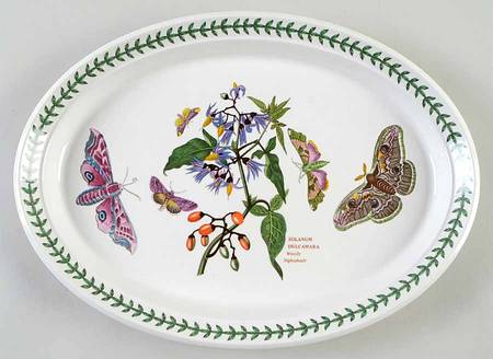 Botanic Garden 13" Oval Steak Platter
