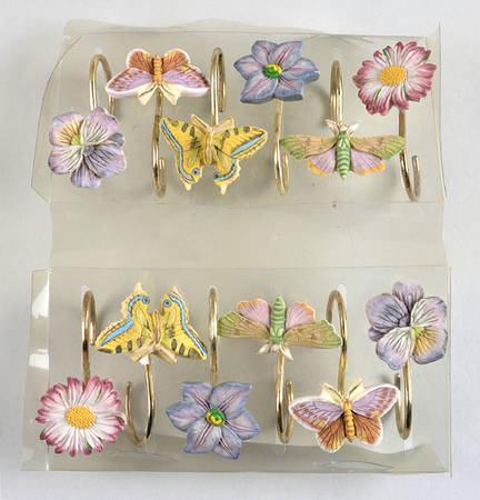 Botanic Garden (Set of 12) Shower Curtain Hooks
