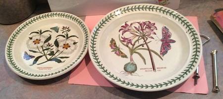 Botanic Garden 2 Tiered Serving Tray (Dinner & Salad Plate)