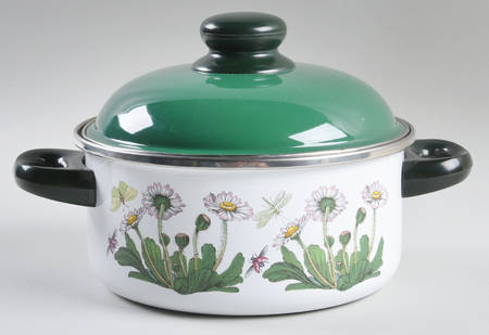 Botanic Garden 2 Qt Covered Metal Casserole W/Lid