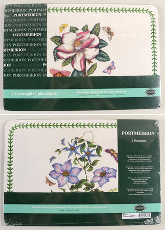Botanic Garden (Set of 2 Motifs) 17" Large Corkboard Placemats