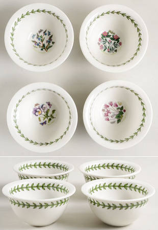 Botanic Garden 4" Mini Round Bowl - Set of 4 Motifs