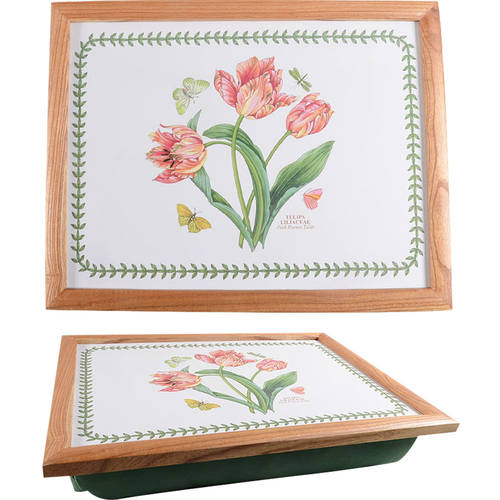 Botanic Garden 17" Melamine & Wood Lap Rectangular Tray