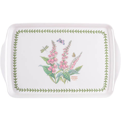 Botanic Garden 15" Handled Lap Rectangular Melamine Tray