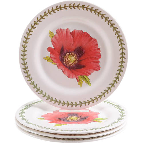 Botanic Garden Melamine Salad/Dessert Plate - Set of 4 (SDME83)