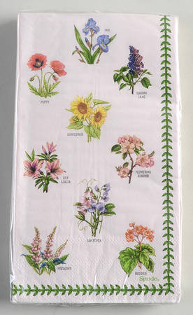 Botanic Garden Package of Paper Guest Dinner Napkins