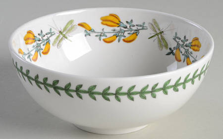 Botanic Garden 5" Round Shallow Bowl w/Inside Flower Rim
