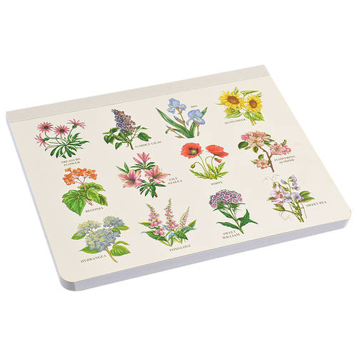 Botanic Garden Memo Weekly Pad w/Printed Cover (75 Sheets)