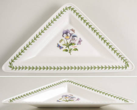 Botanic Garden 10" Triangular Plate-Part of Entertainment Set