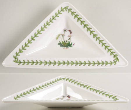 Botanic Garden 10" Triangular Plate-Part of Entertainment Set