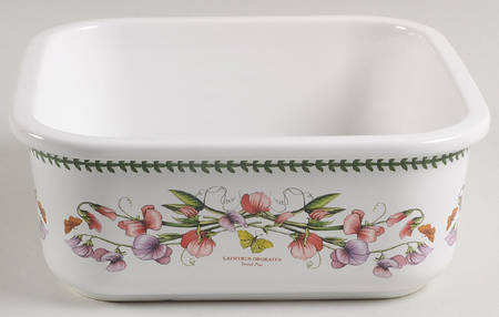 Botanic Garden Square Food Storage Container & Plastic Lid