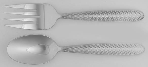 Botanic Garden (2 Pc) Salad Serving Set (All Stainless)