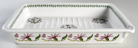 Botanic Garden 14" Rectangular Roaster w/Ribbed Bottom